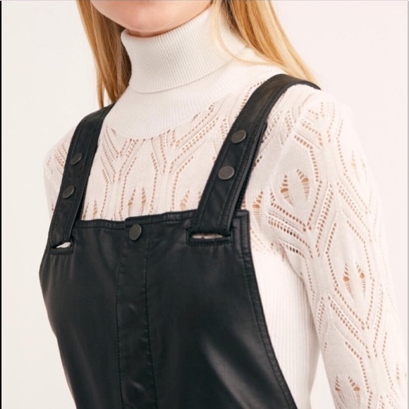 Free People Mod Moto Overalls - Vegan Leather - Picture 4 of 11